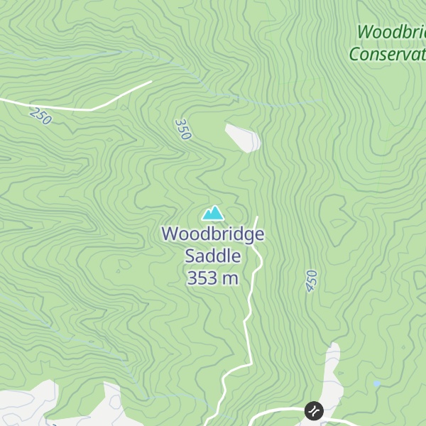 Map of Woodbridge Saddle
