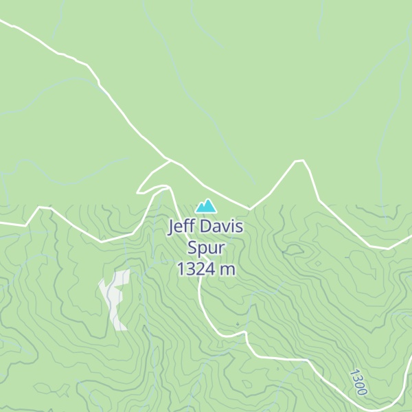 Map of Jeff Davis Spur