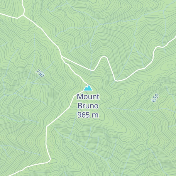 Map of Mount Bruno