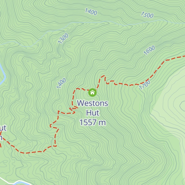 Map of Westons Hut