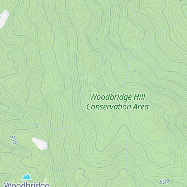 Map of Woodbridge Hill
