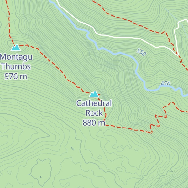 Map of Cathedral Rock