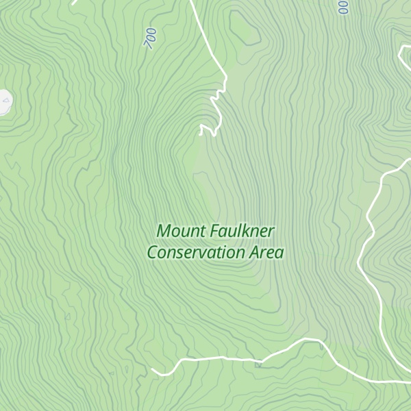 Map of Mount Faulkner