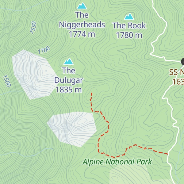 Map of Mount Jaithmathang