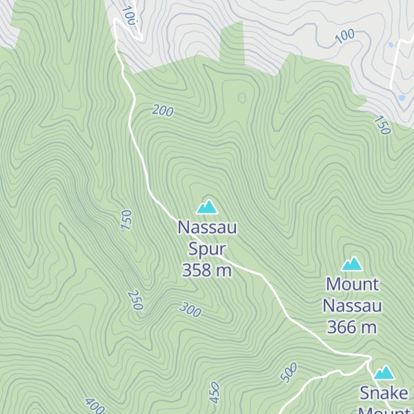 Map of Nassau Spur
