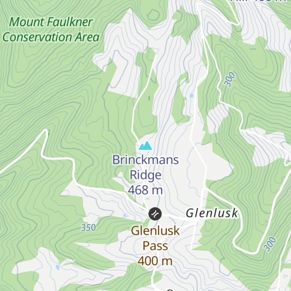 Map of Brinckmans Ridge