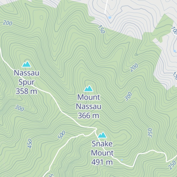 Map of Mount Nassau