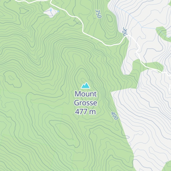 Map of Mount Grosse
