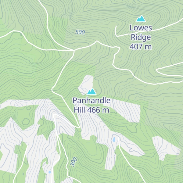 Map of Panhandle Hill