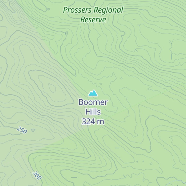 Map of Boomer Hills