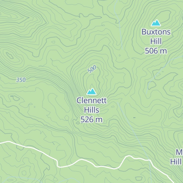 Map of Clennett Hills