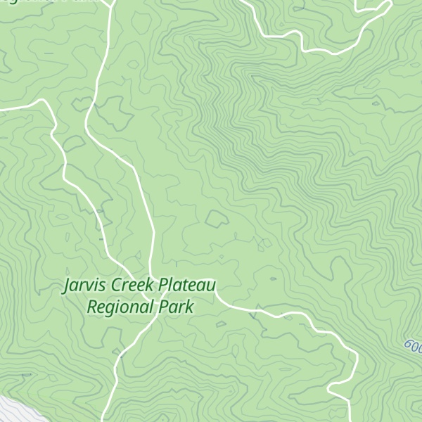 Map of Jarvis Creek Plataeu