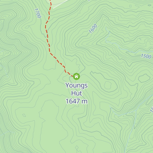 Map of Youngs Hut