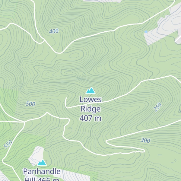 Map of Lowes Ridge