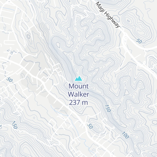 Map of Mount Walker