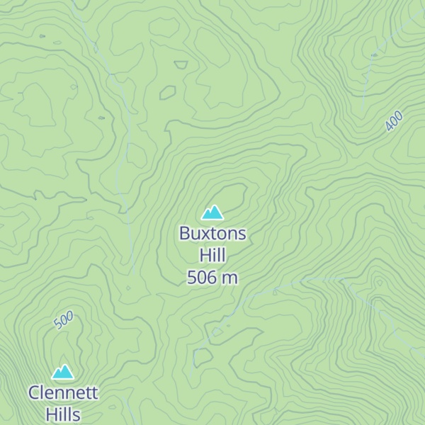 Map of Buxtons Hill