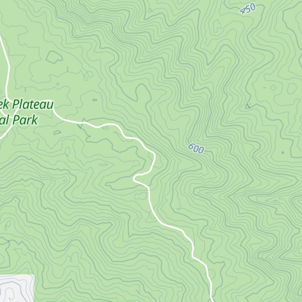 Map of Jarvis Creek Plateau