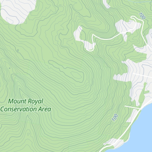 Map of Mount Royal