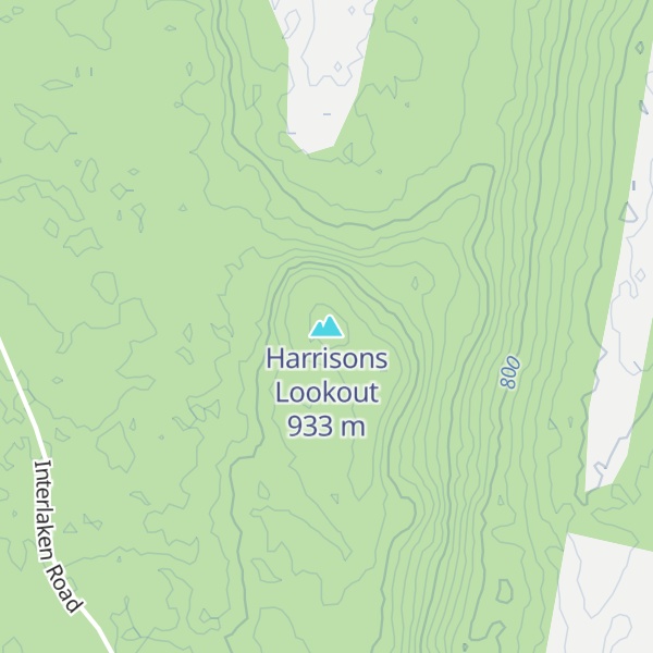 Map of Harrisons Lookout