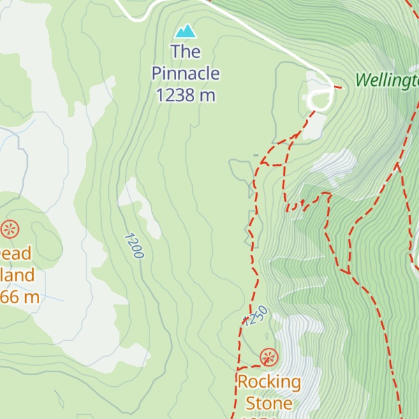 Map of Rocking Stone