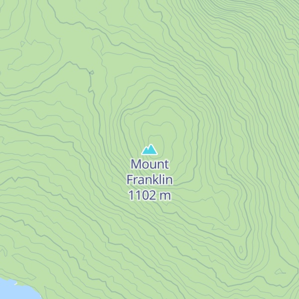 Map of Mount Franklin