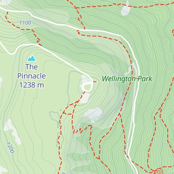 Map of Kunanyi / Mount Wellington