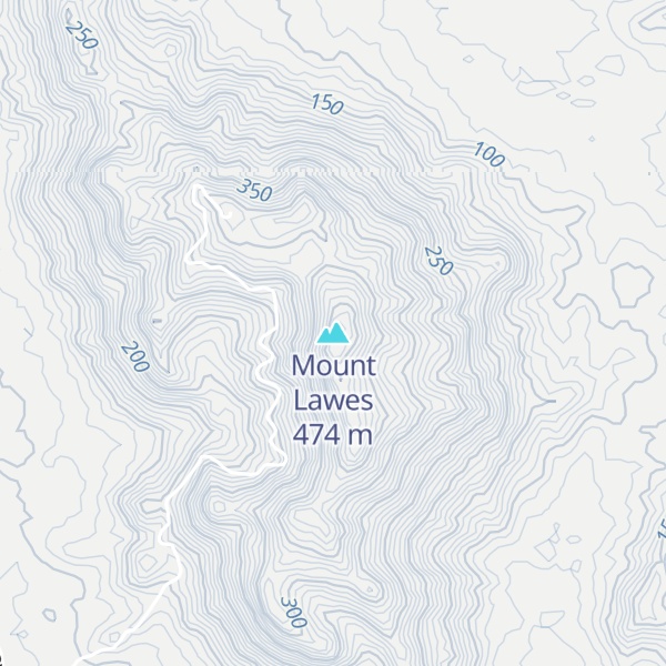 Map of Mount Lawes