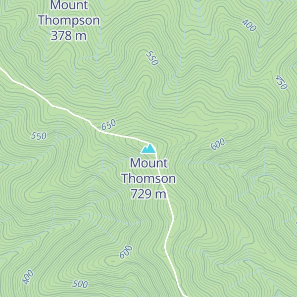 Map of Mount Thomson