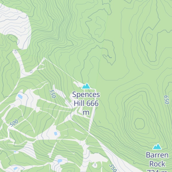 Map of Spences Hill