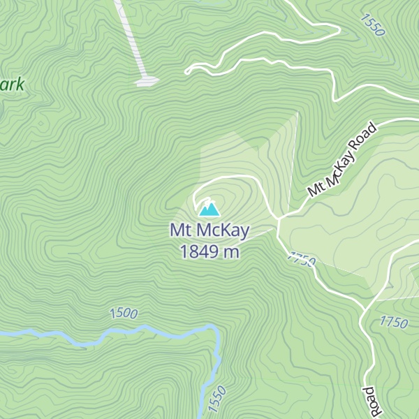 Map of Mt McKay