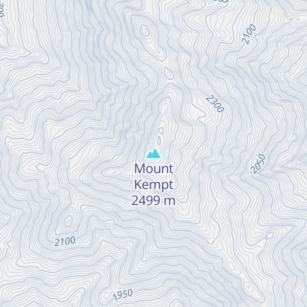Map of Mount Kempt