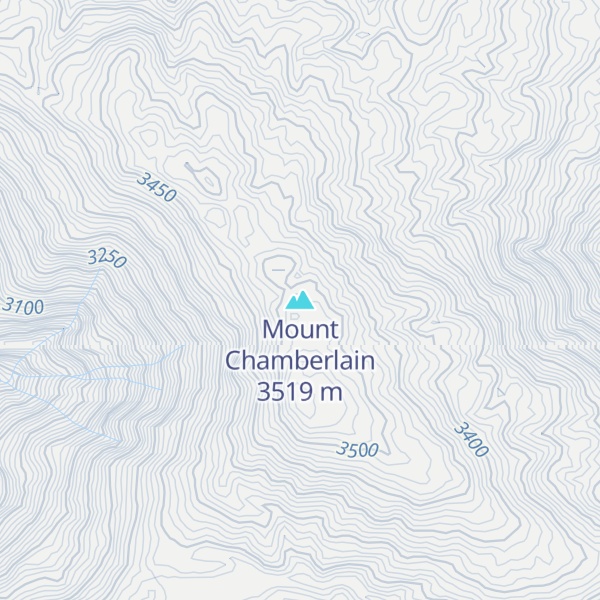 Map of Mount Chamberlain