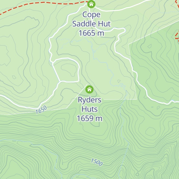 Map of Ryders Huts