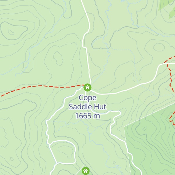 Map of Cope Saddle Hut