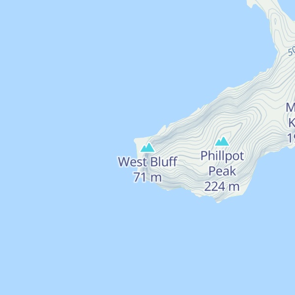 Map of West Bluff