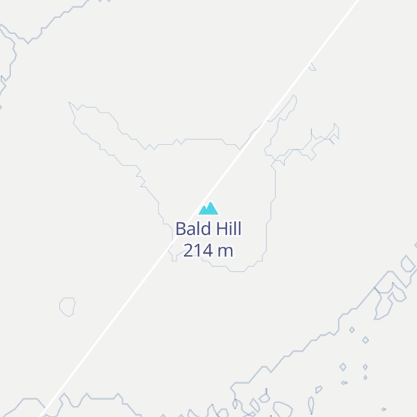 Map of Bald Hill