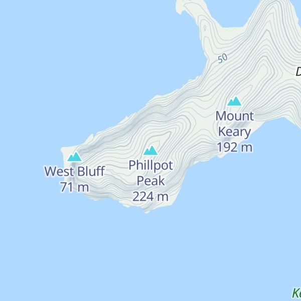 Map of Phillpot Peak