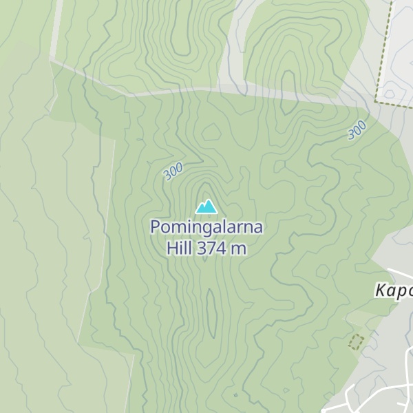 Map of Pomingalarna Hill