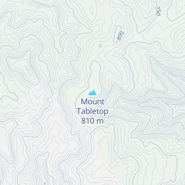 Map of Mount Tabletop