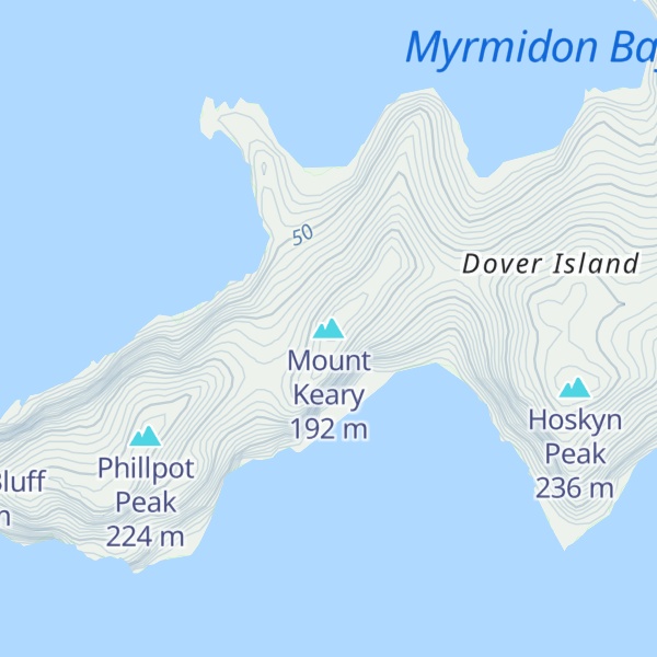 Map of Mount Keary