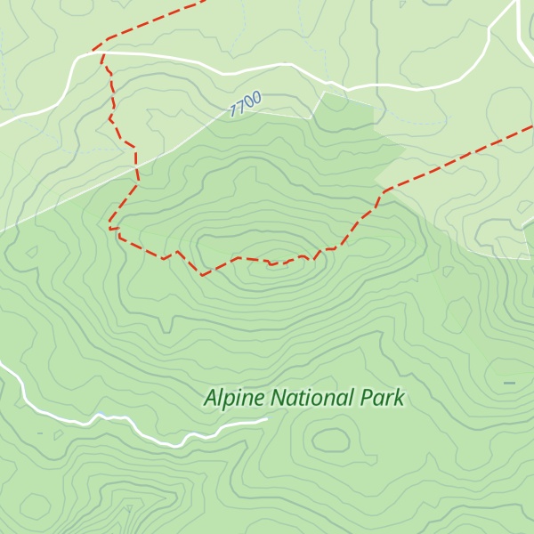 Map of Mount Cope