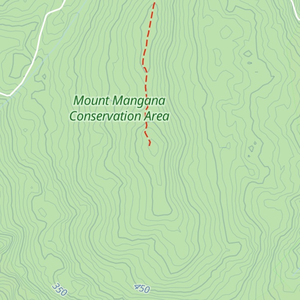Map of Mount Mangana