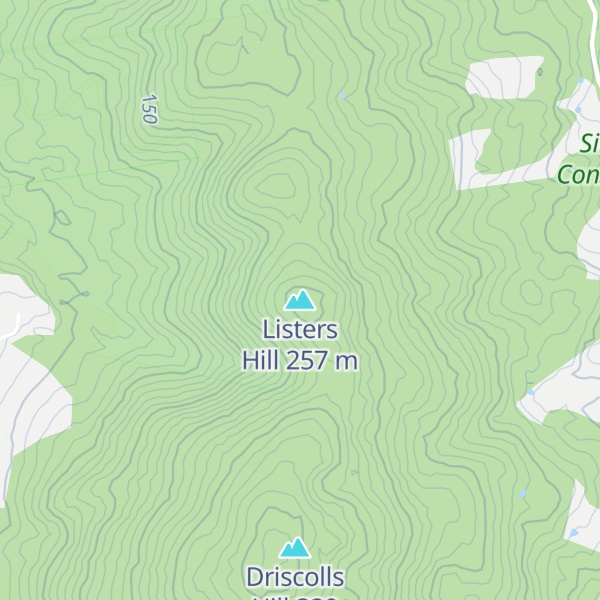 Map of Listers Hill