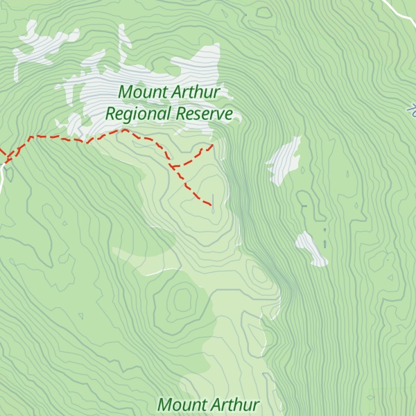 Map of Mount Arthur