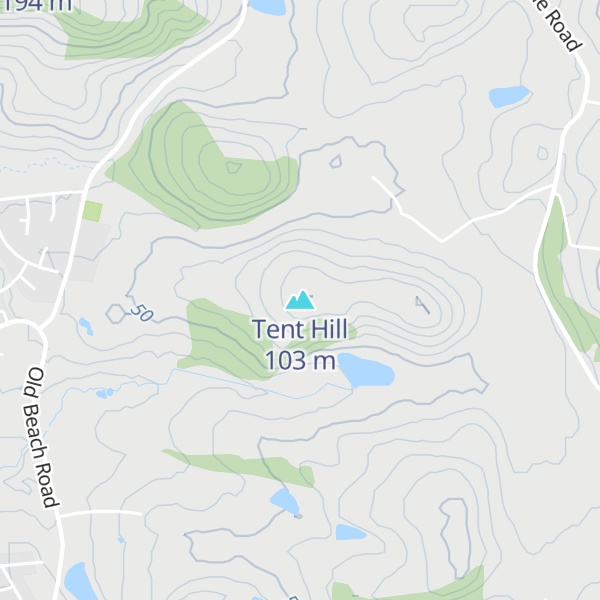 Map of Tent Hill