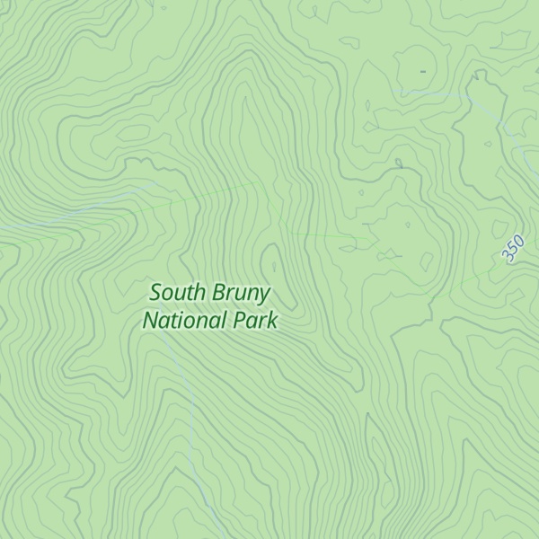 Map of Mount Bruny