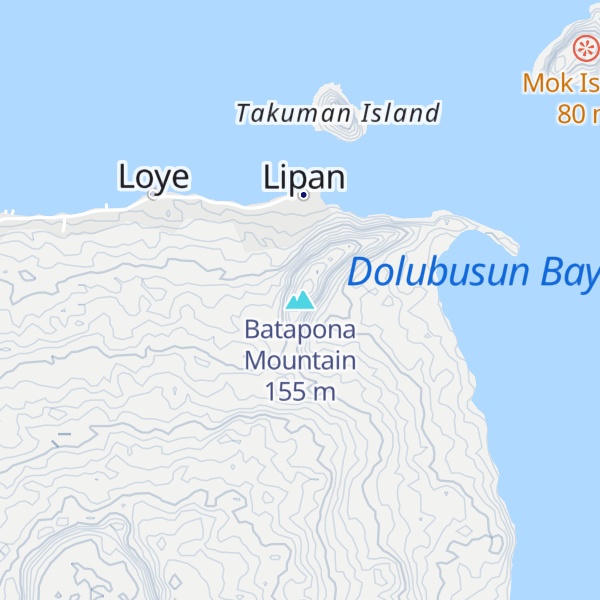 Map of Batapona Mountain