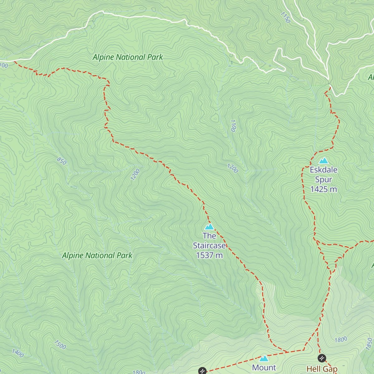 Bivouac Hut map