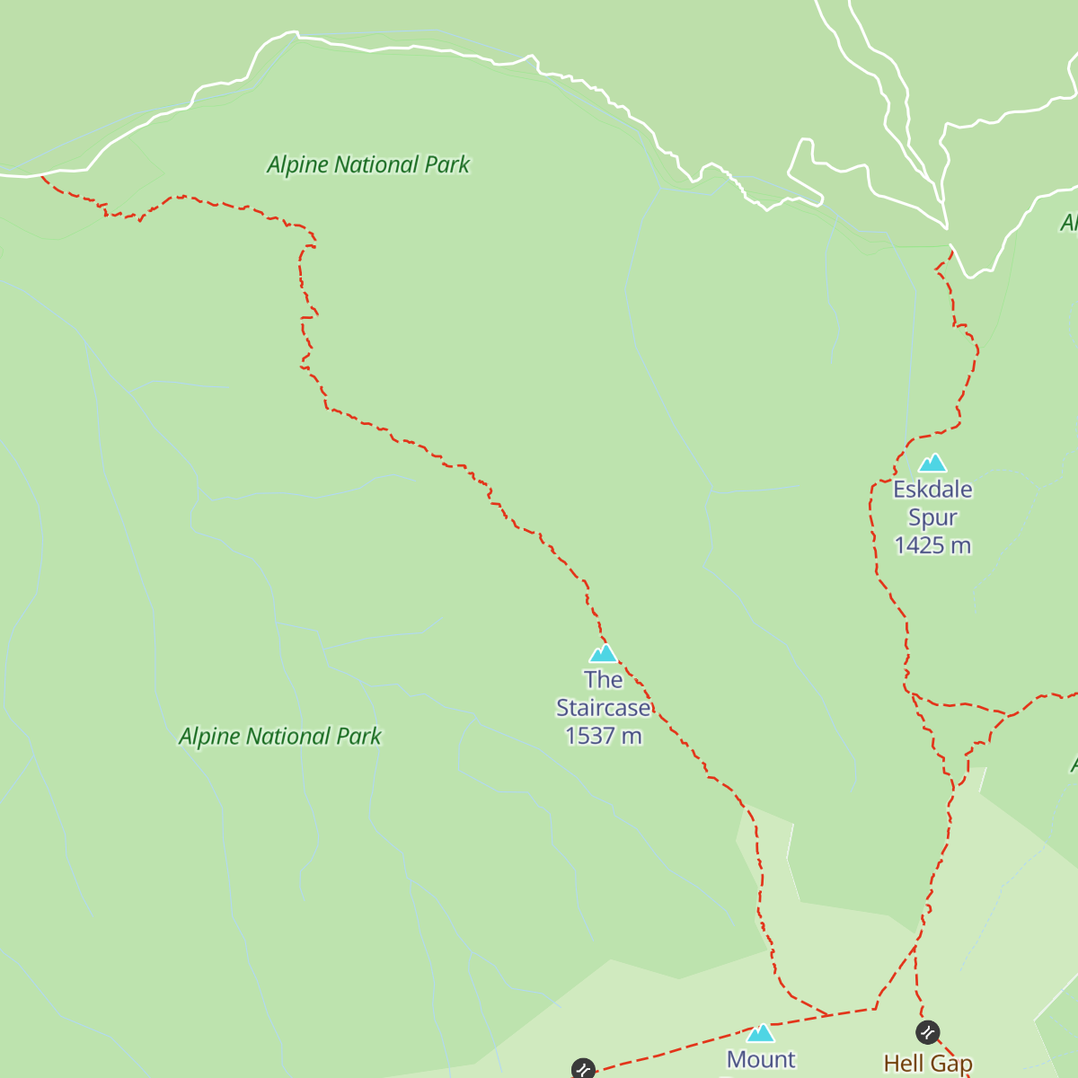 Bivouac Hut map