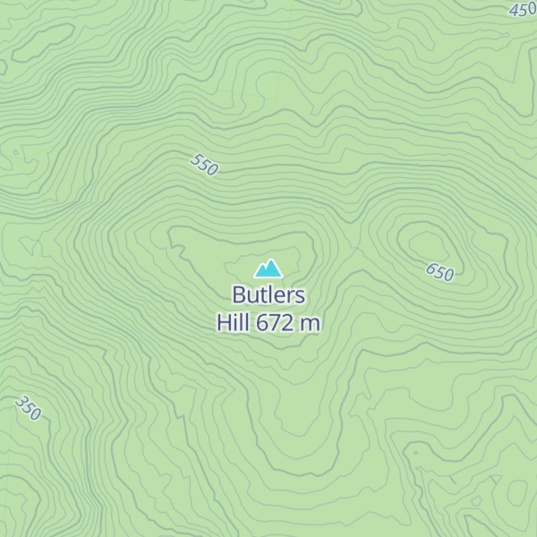 Map of Butlers Hill